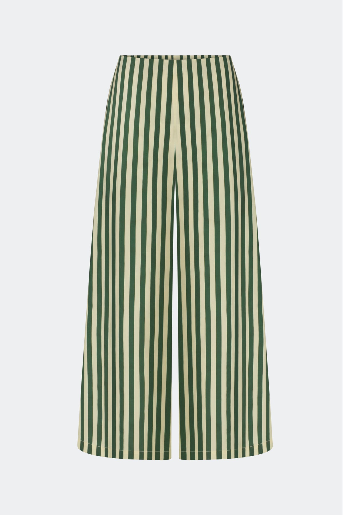 Toni Poplin Pant in Gummy Green/Ecru