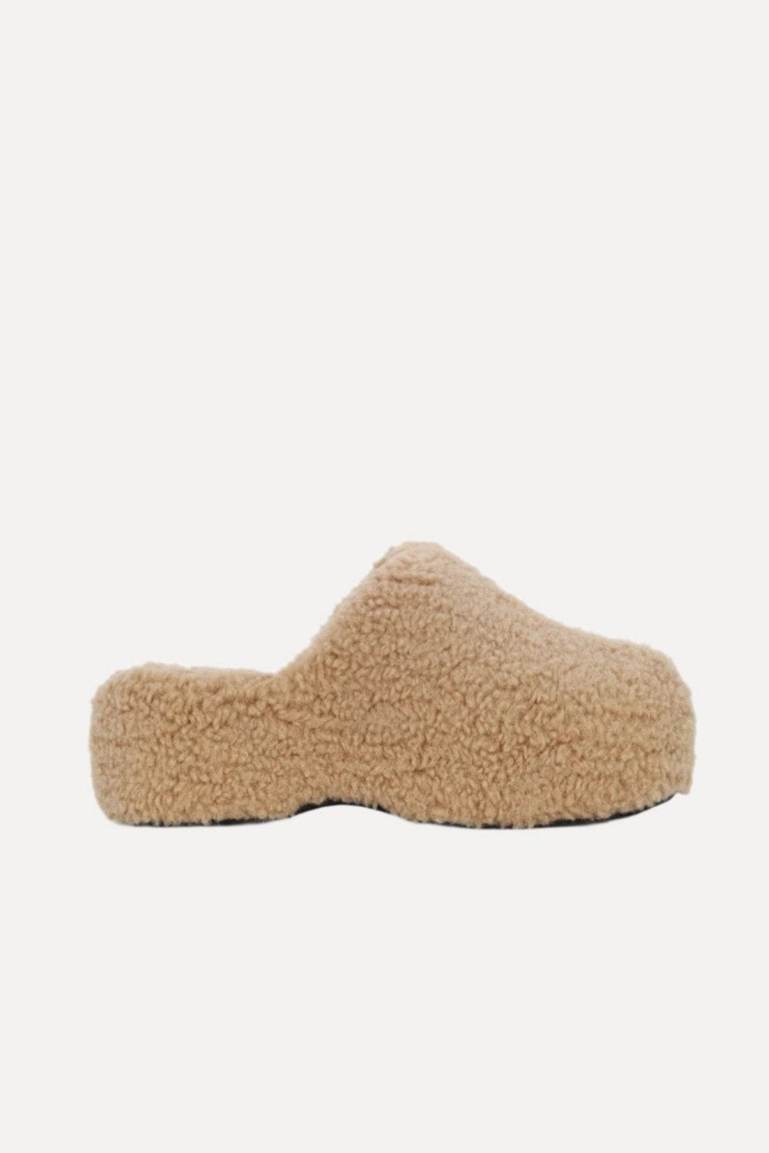 Bubble Clog in Caramel Shearling