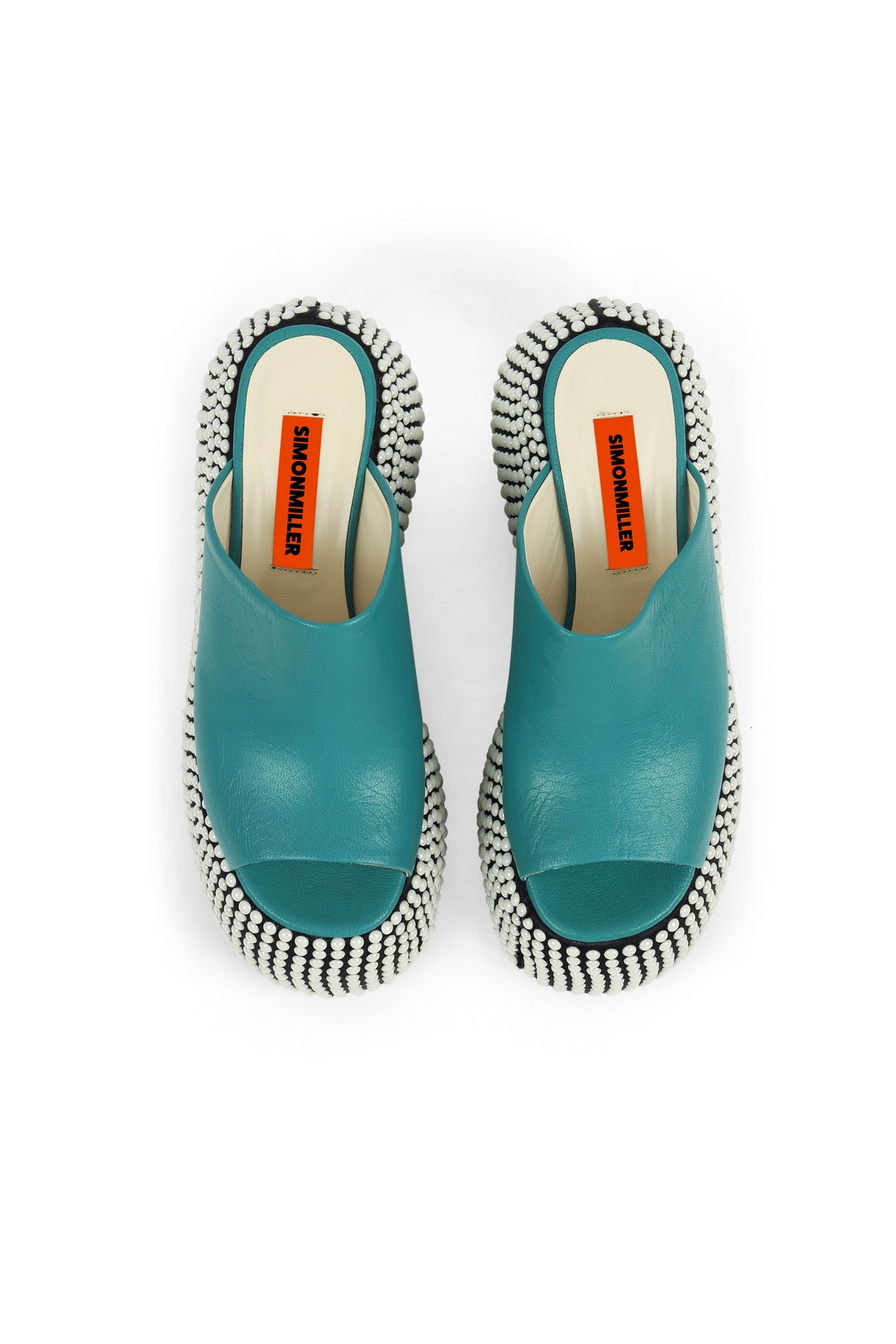 Platform Bubble Wedge in Black Taffy Blue