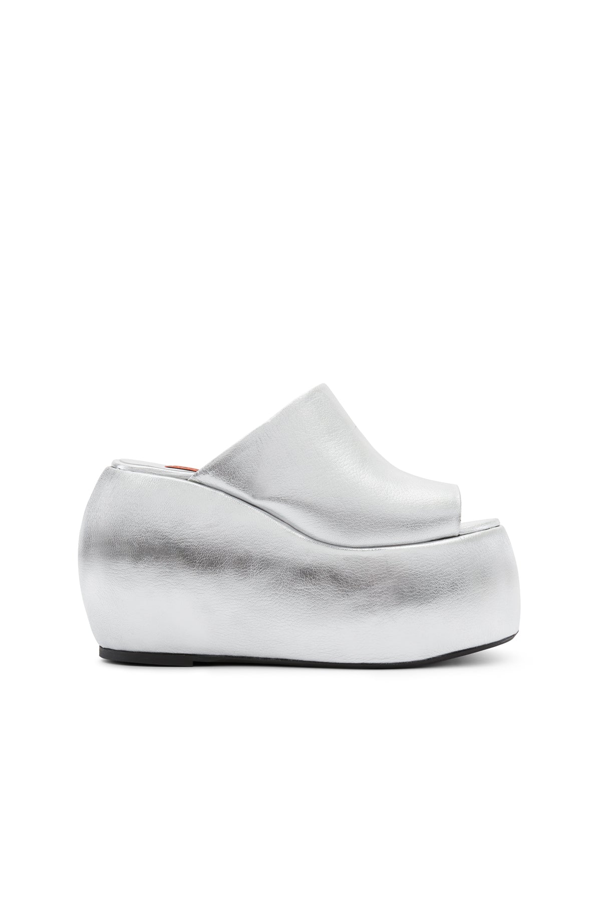 Platform Bubble Wedge in Silver