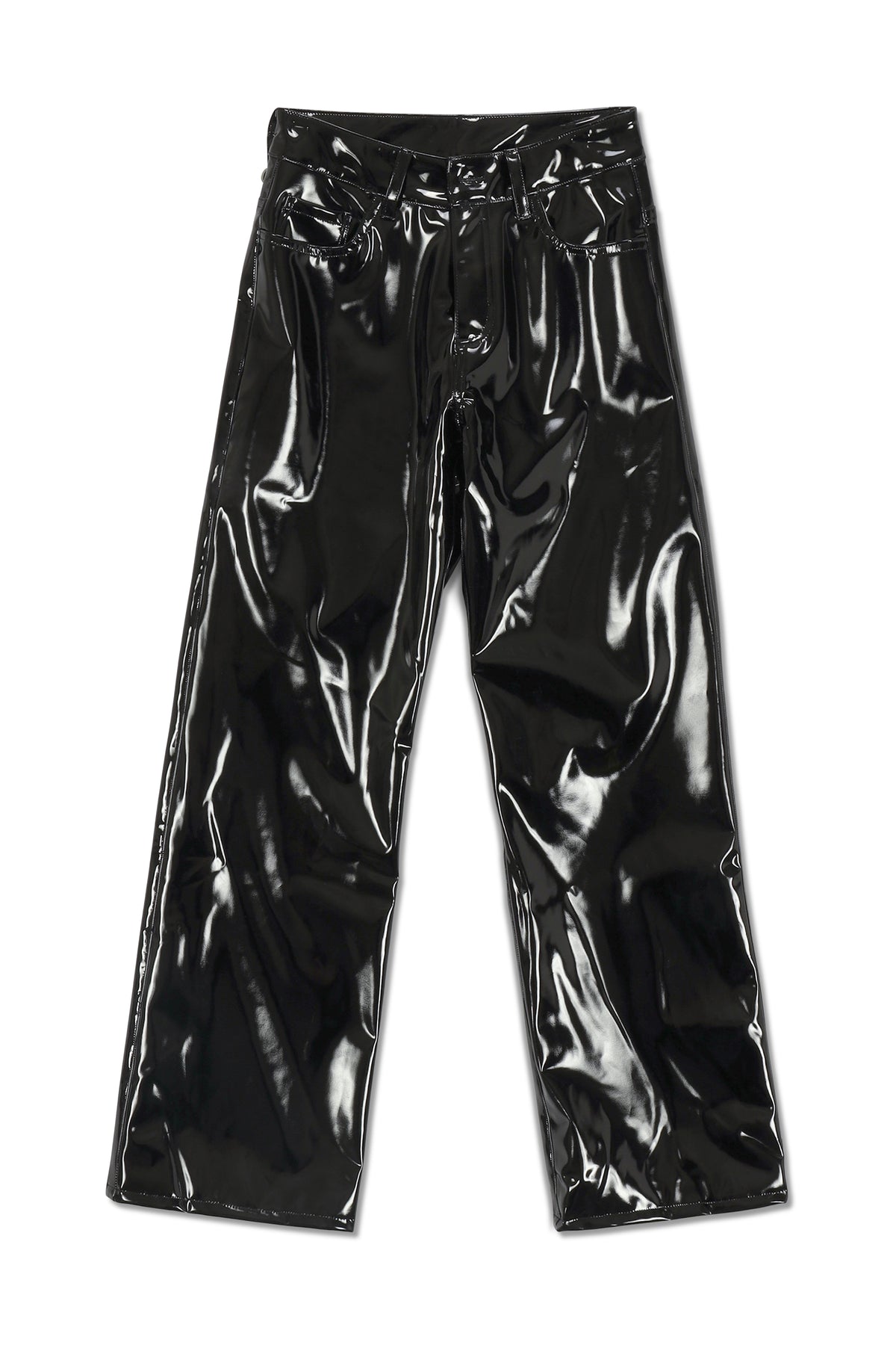 Wide Leg Pant In Black Patent