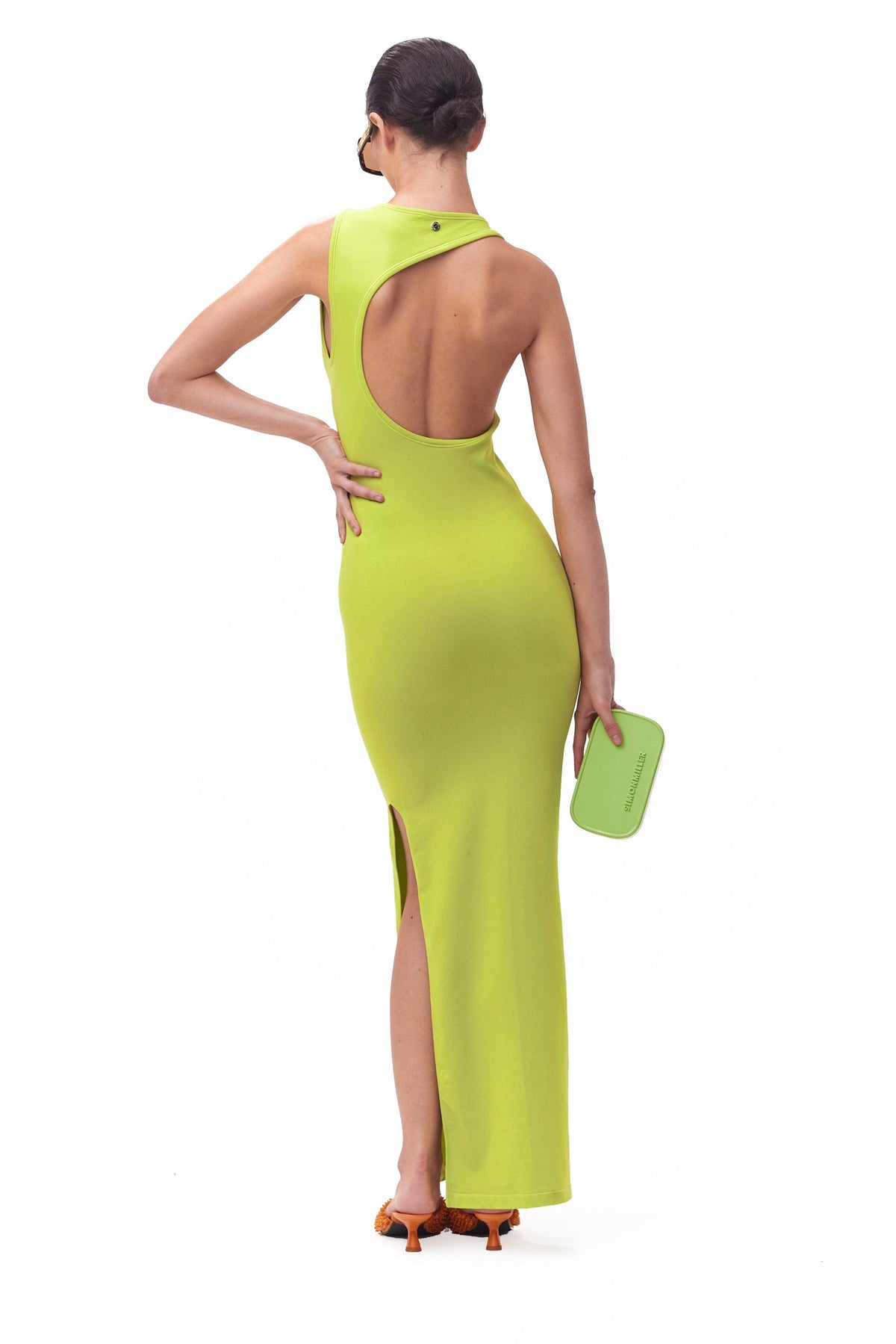 Pill Clutch in Foxtrot Green