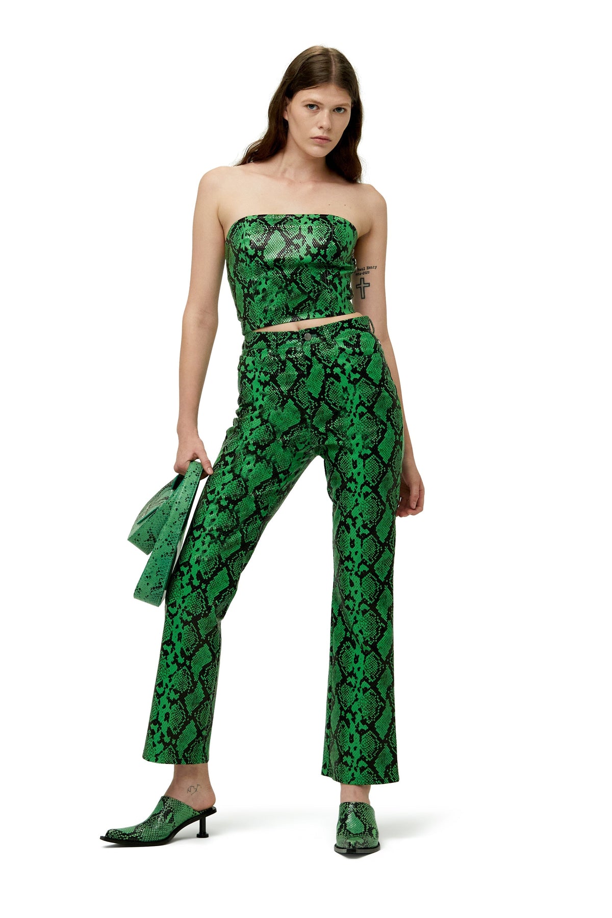 Twister Top in Grass Green
