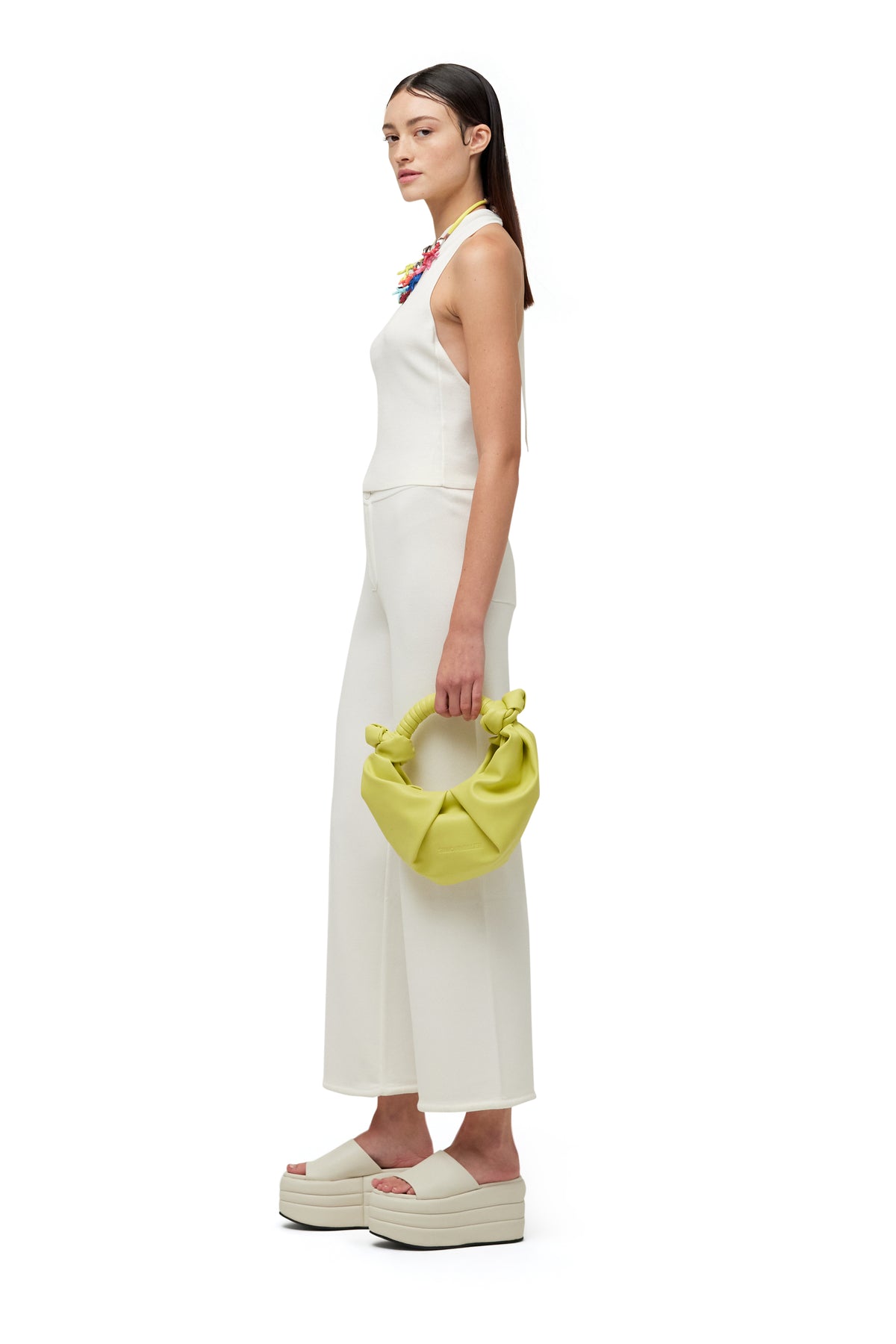 Knits By Cropped Jabber Pant In Macadamia